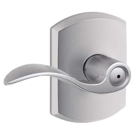 A large image of the Schlage F40-ACC-GRW Satin Chrome