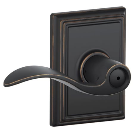 A large image of the Schlage F40-ACC-ADD Aged Bronze