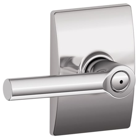 A large image of the Schlage F40-BRW-CEN Bright Chrome