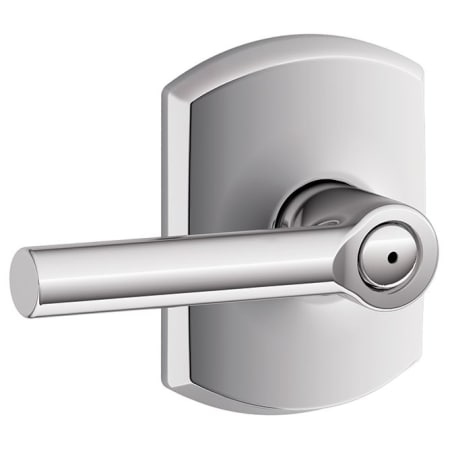 A large image of the Schlage F40-BRW-GRW Bright Chrome