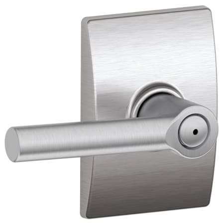 A large image of the Schlage F40-BRW-CEN Satin Chrome