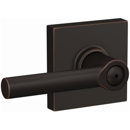 A large image of the Schlage F40-BRW-COL Aged Bronze