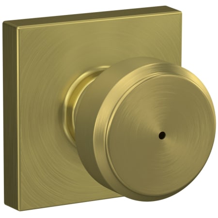 A large image of the Schlage F40-BWE-COL Satin Brass