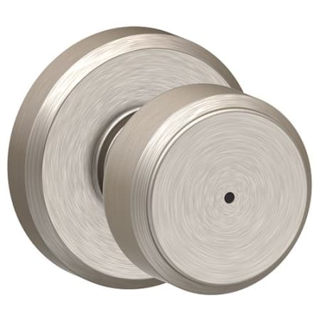 A large image of the Schlage F40-BWE-GSN Satin Nickel