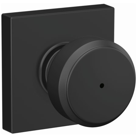 A large image of the Schlage F40-BWE-COL Matte Black