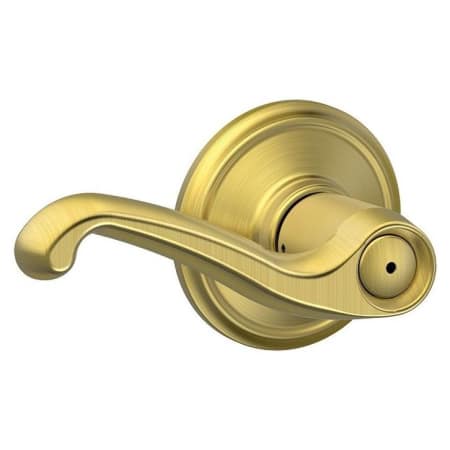 A large image of the Schlage F40-FLA Satin Brass