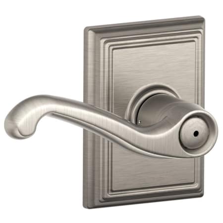A large image of the Schlage F40-FLA-ADD Satin Nickel
