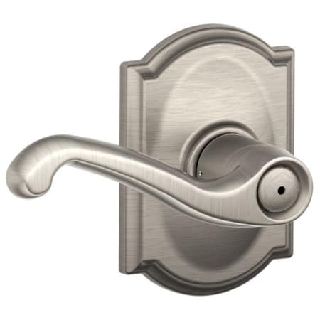 A large image of the Schlage F40-FLA-CAM Satin Nickel