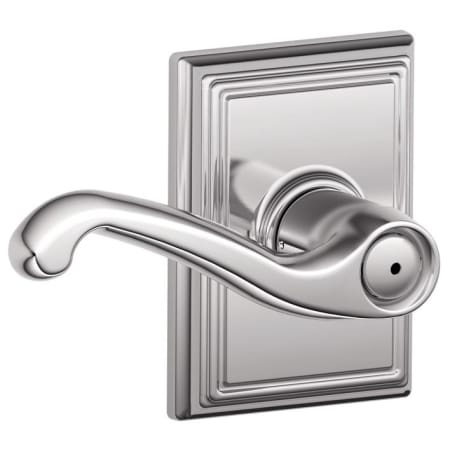 A large image of the Schlage F40-FLA-ADD Polished Chrome