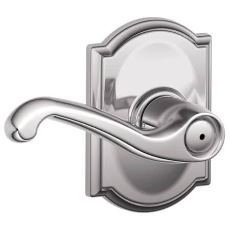 A large image of the Schlage F40-FLA-CAM Polished Chrome