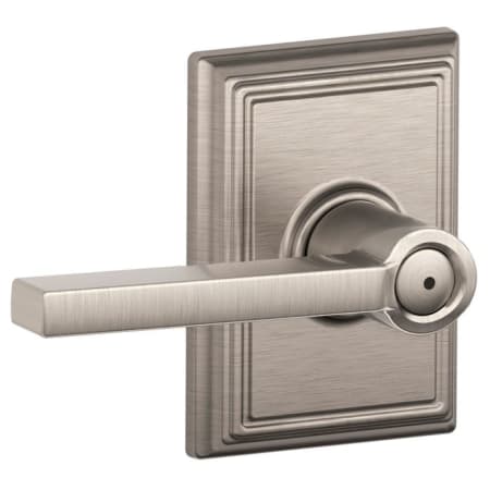 A large image of the Schlage F40-LAT-ADD Satin Nickel