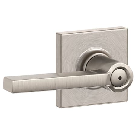 A large image of the Schlage F40-LAT-COL Satin Nickel