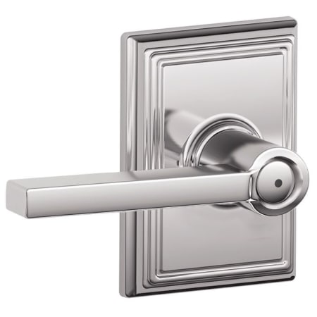 A large image of the Schlage F40-LAT-ADD Polished Chrome