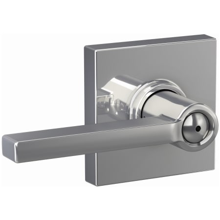A large image of the Schlage F40-LAT-COL Bright Chrome