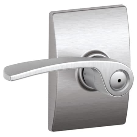 A large image of the Schlage F40-MER-CEN Satin Chrome