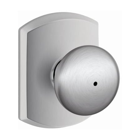 A large image of the Schlage F40-PLY-GRW Satin Chrome