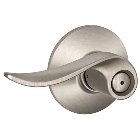 A large image of the Schlage F40-SAC Satin Nickel