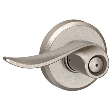 A large image of the Schlage F40-SAC-GSN Satin Nickel