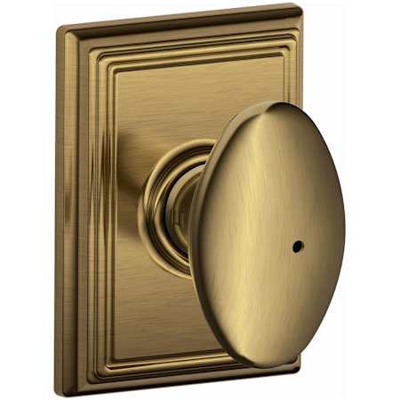 A large image of the Schlage F40-SIE-ADD Antique Brass