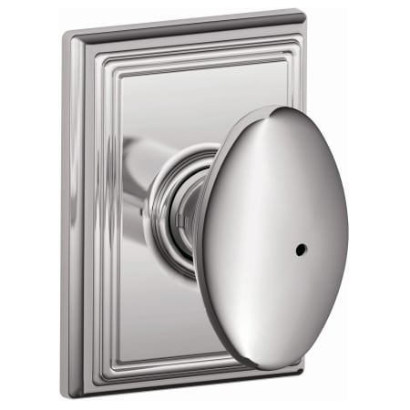 A large image of the Schlage F40-SIE-ADD Polished Chrome