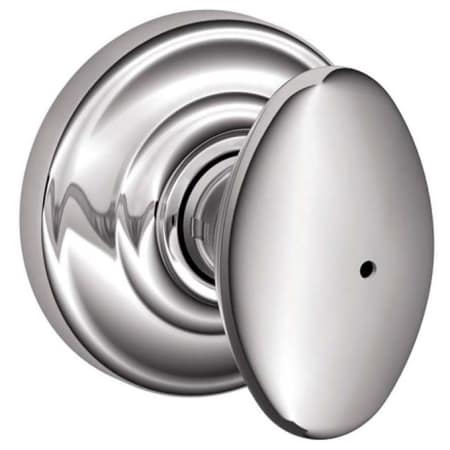 A large image of the Schlage F40-SIE-AND Polished Chrome