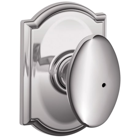 A large image of the Schlage F40-SIE-CAM Polished Chrome