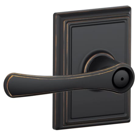 A large image of the Schlage F40-VLA-ADD Aged Bronze
