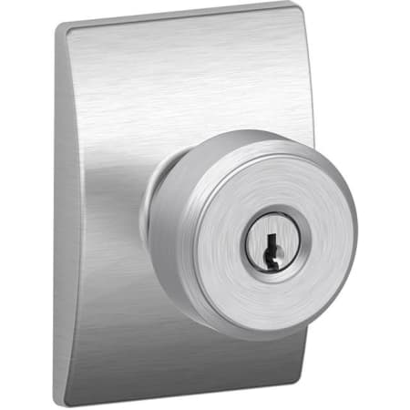 A large image of the Schlage F51A-BWE-CEN Satin Chrome