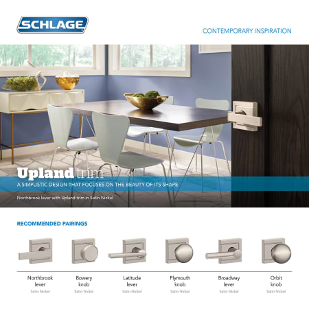 A large image of the Schlage F51A-NBK-ULD Schlage F51A-NBK-ULD