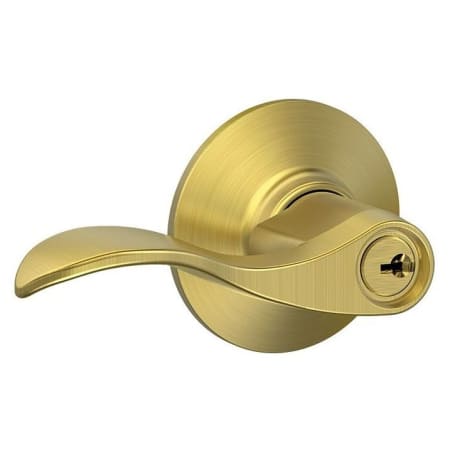A large image of the Schlage F51-ACC Satin Brass