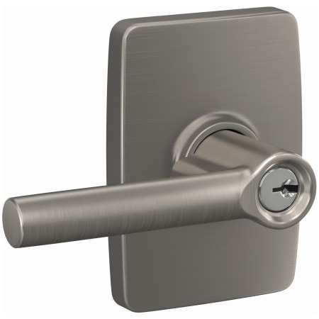 A large image of the Schlage F51A-BRW-GEE Satin Nickel