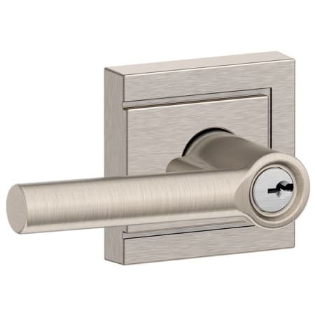 A large image of the Schlage F51A-BRW-ULD Satin Nickel