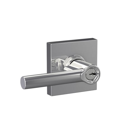 A large image of the Schlage F51A-BRW-COL Bright Chrome