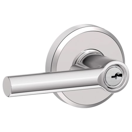 A large image of the Schlage F51A-BRW-GSN Polished Chrome