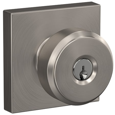 A large image of the Schlage F51A-BWE-COL Satin Nickel