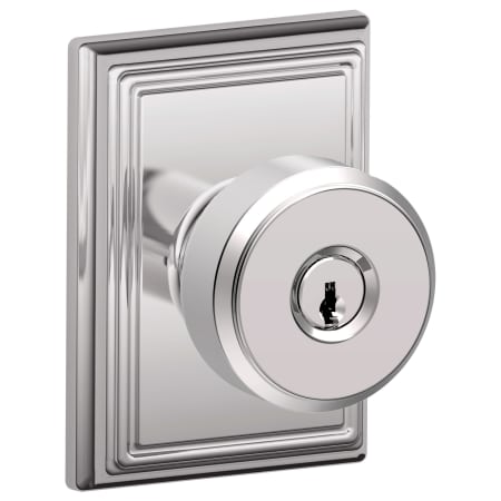 A large image of the Schlage F51A-BWE-ADD Polished Chrome