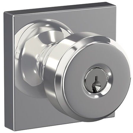 A large image of the Schlage F51A-BWE-COL Bright Chrome