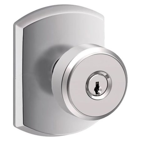 A large image of the Schlage F51A-BWE-GRW Bright Chrome