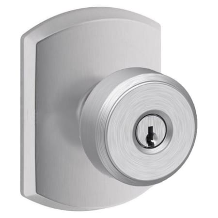 A large image of the Schlage F51A-BWE-GRW Satin Chrome