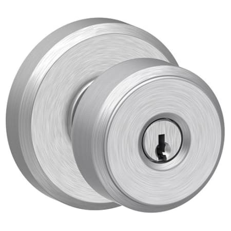 A large image of the Schlage F51A-BWE-GSN Satin Chrome