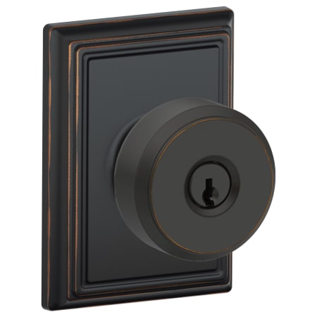 A large image of the Schlage F51A-BWE-ADD Aged Bronze