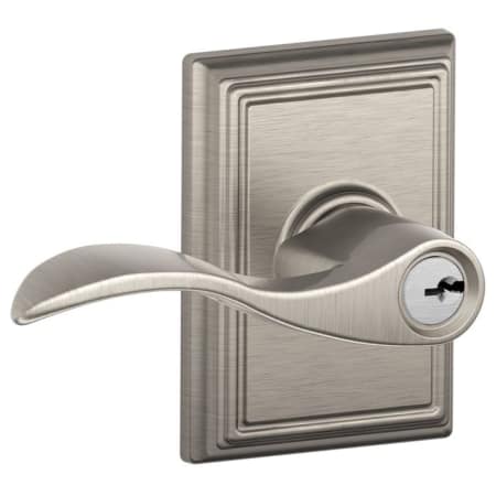 A large image of the Schlage F51-ACC-ADD Satin Nickel