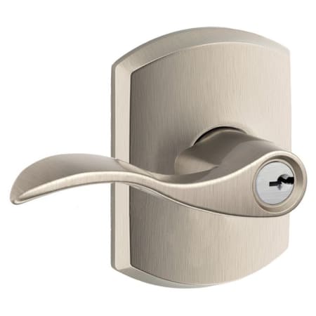 A large image of the Schlage F51-ACC-GRW Satin Nickel