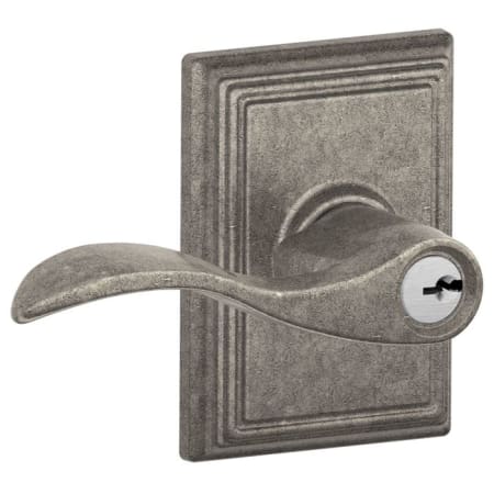 A large image of the Schlage F51-ACC-ADD Distressed Nickel