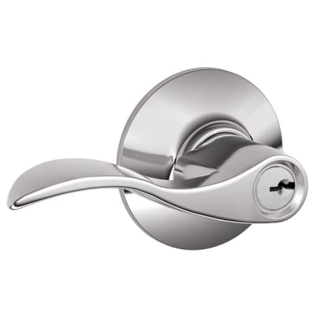 A large image of the Schlage F51-ACC Polished Chrome