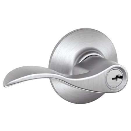 A large image of the Schlage F51-ACC Satin Chrome