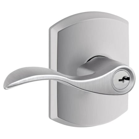 A large image of the Schlage F51-ACC-GRW Satin Chrome
