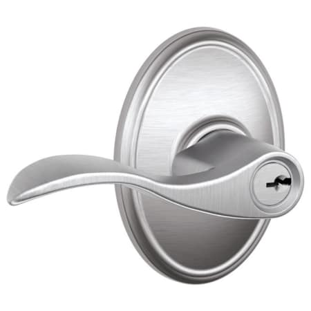 A large image of the Schlage F51-ACC-WKF Satin Chrome