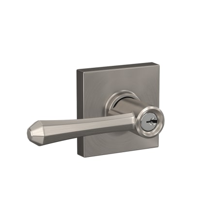 A large image of the Schlage F51A-DMP-COL Satin Nickel