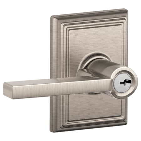 A large image of the Schlage F51-LAT-ADD Satin Nickel